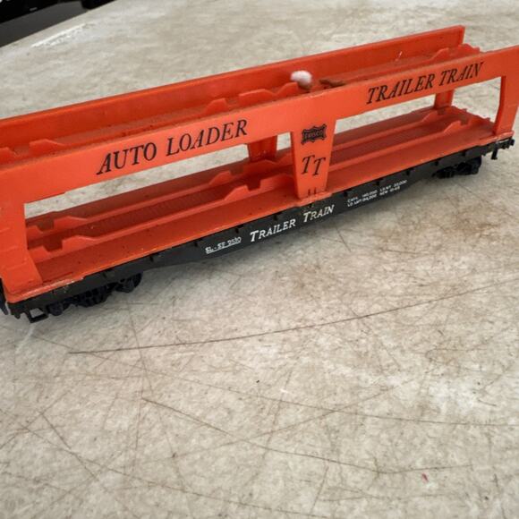 Vintage TYCO HO Scale Auto Loader Frisco Trailer Train Car SL-SF 2530 - no cars - Picture 8 of 12